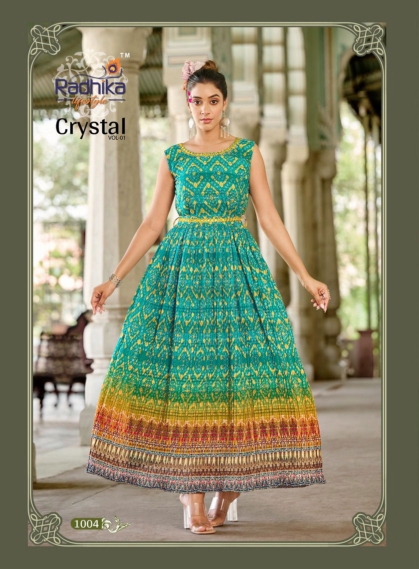 Crystal Vol 1 By Radhika Anarkali Kurtis Catalog